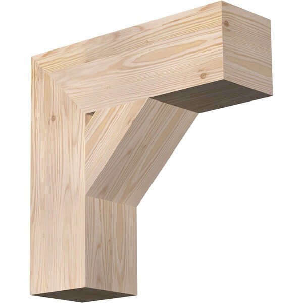 Ekena Millwork Traditional Block Smooth Bracket, Douglas Fir, 5 1/2"W x 18"D x 18"H BKT06X18X18TRA05SDF - main